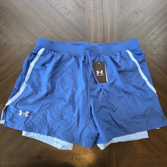 Under Armour Men's UA Launch 5'' 2-in-1 Shorts - Royal Blue,  Extra  Large XL - Picture 1 of 11